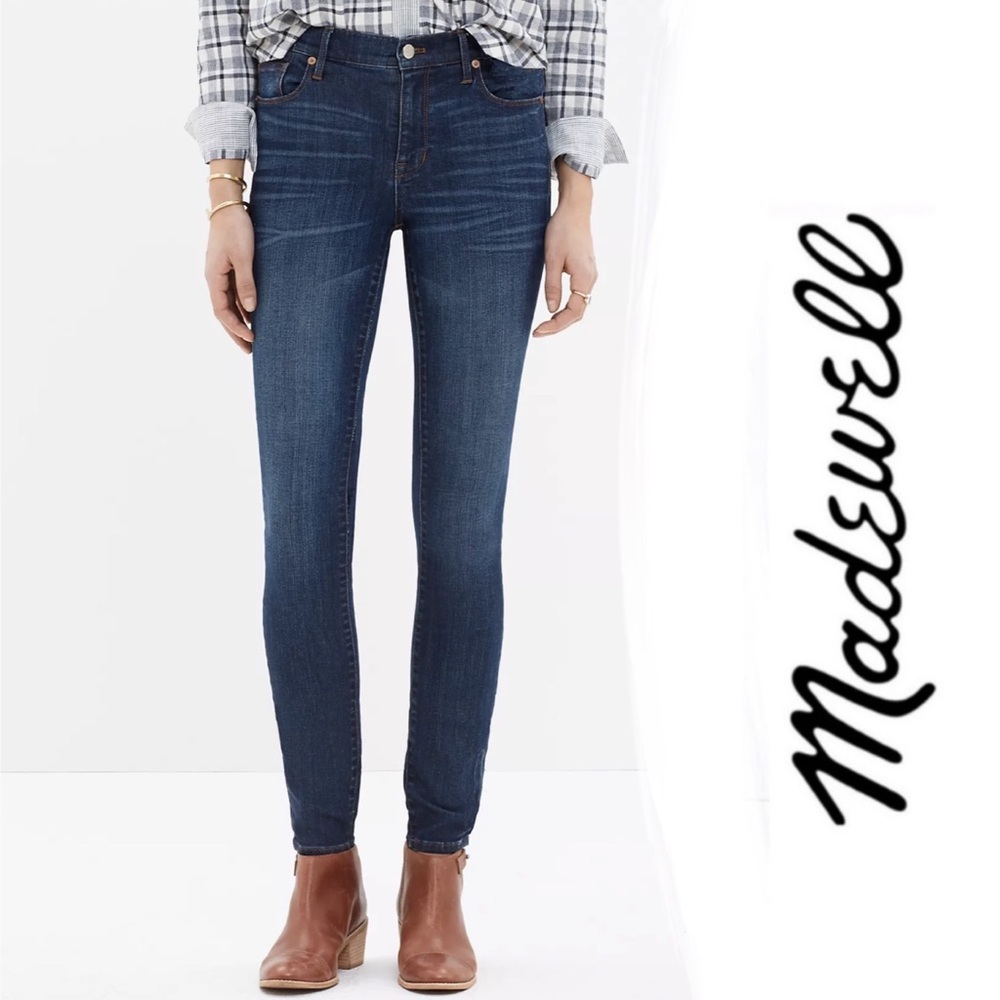 Madewell High Riser Skinny Skinny Jeans in Atlantic 28